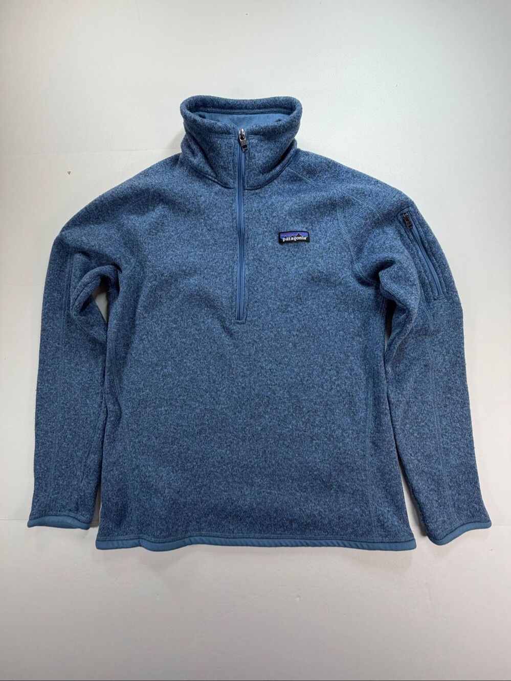 Patagonia Better Sweater 1/4 Zip Women’s Size Medium Woolly Blue Fleece 25618